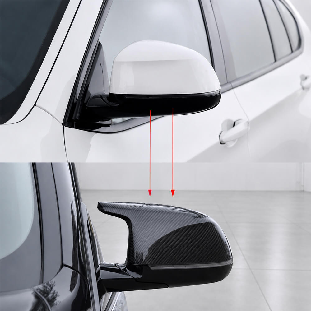Motokrafta M Performance Style Gloss Black Side Mirror Covers – Compatible with BMW X5 F15 (2014–2018) | Wing Mirror Caps - Image 2
