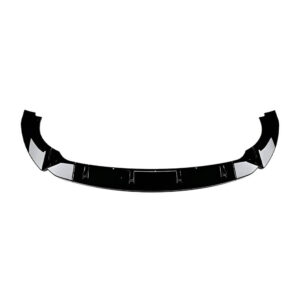 Motokrafta Performance Style Front Bumper Lip Splitter – Compatible with Mercedes-Benz A-Class W176 (2012–2015) | Gloss Black Diffuser Skirts with Flag Canards