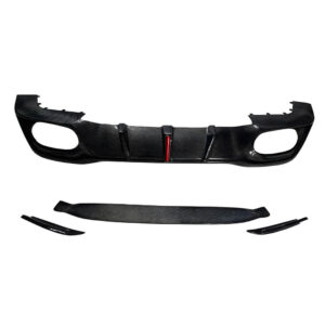 Motokrafta M3/M4 Style Real Carbon Fiber Rear Bumper Lip Diffuser – Compatible with BMW 3 Series F30/F80 (2012–2018) | Splitter Skirts