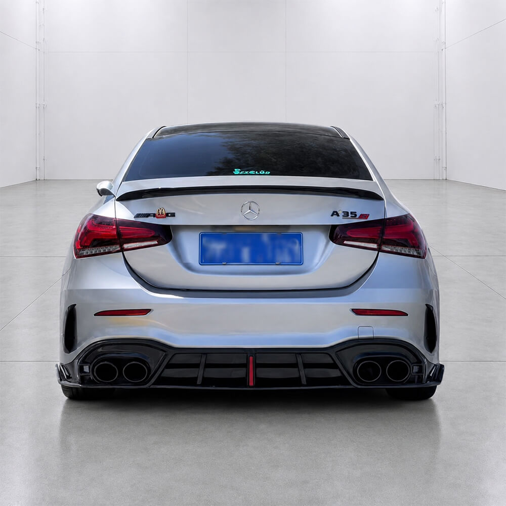 Motokrafta M3/M4 Style Real Carbon Fiber Rear Bumper Lip Diffuser – Compatible with BMW 3 Series F30/F80 (2012–2018) | Splitter Skirts - Image 2