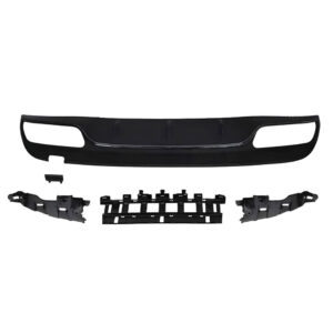 Motokrafta AMG C63 Style Rear Bumper Lip Diffuser – Compatible with Mercedes-Benz C-Class W205 (2015–2021) | Black Rear Bumper Upgrade