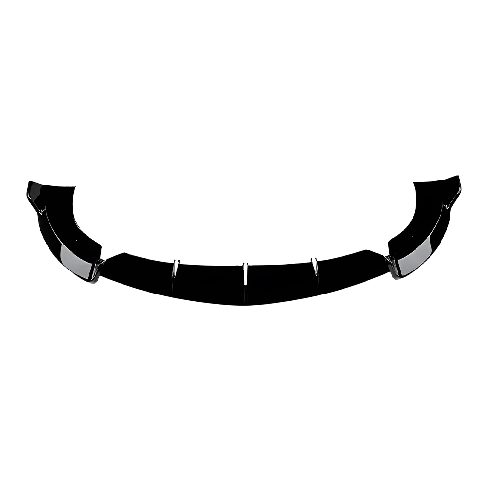 Motokrafta AMG Style Front Bumper Lip Splitter – Compatible with Mercedes-Benz C-Class W205 LCI (2019–2021) | Gloss Black Diffuser Skirts with Flag Canards