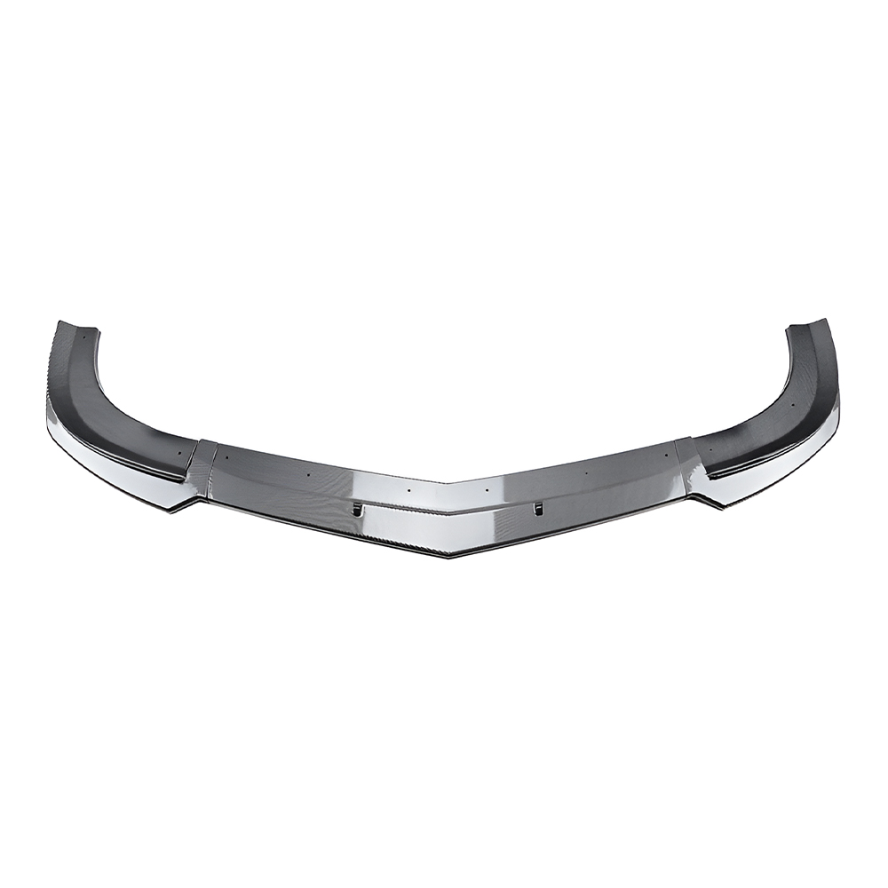 Motokrafta AMG Style Front Bumper Lip Splitter – Compatible with Mercedes-Benz C-Class W204 (2011–2014) | Carbon Fiber Look Diffuser Skirts with Flag Canards