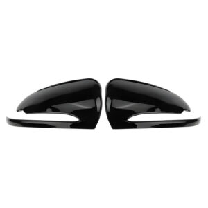 Motokrafta Aerodynamic Gloss Black Side Mirror Covers – Compatible with Mercedes-Benz C Class W205 (2015–2018) | Wing Mirror Caps