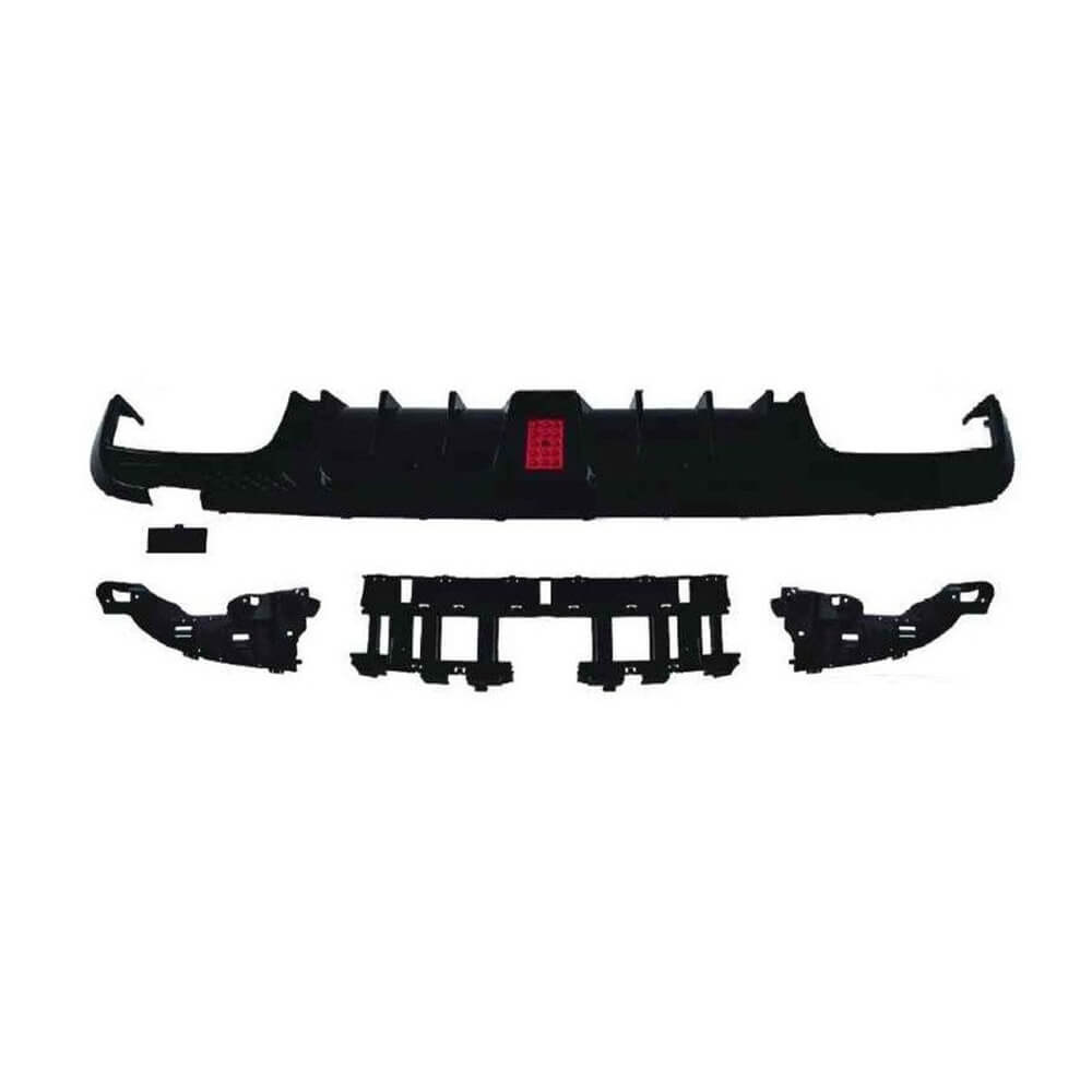 Motokrafta AMG C63 Brabus Style Rear Bumper Lip Diffuser – Compatible with Mercedes-Benz C-Class W205 (2015–2021) | AMG Rear Bumper Upgrade