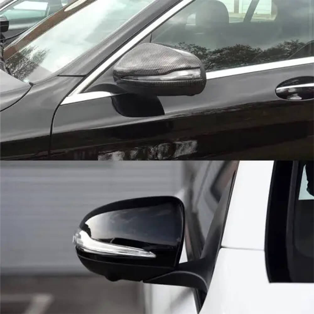 Motokrafta Aerodynamic Gloss Black Side Mirror Covers – Compatible with Mercedes-Benz E Class W213 (2016–2018) | Wing Mirror Caps - Image 2