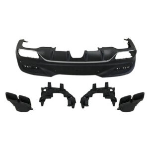 Motokrafta AMG GLE63 Style Rear Bumper Lip Diffuser with Exhaust Tips – Compatible with Mercedes-Benz GLE Coupe C292 (2016–2019) | Splitter Skirts