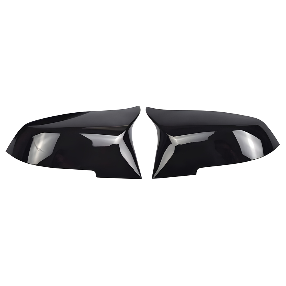 Motokrafta Gloss Black Side Mirror Covers – Compatible with BMW 3 Series F30/F34/F80 (2012–2019) | 3M Tape Pasting Wing Mirror Caps