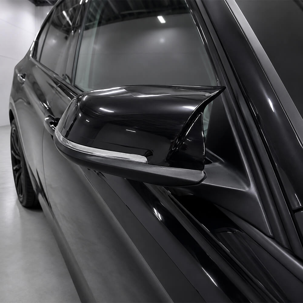 Motokrafta Carbon Fiber Style Side Mirror Covers – Compatible with BMW 3 Series F30 (2012–2019) | 3M Tape Pasting Wing Mirror Caps - Image 2