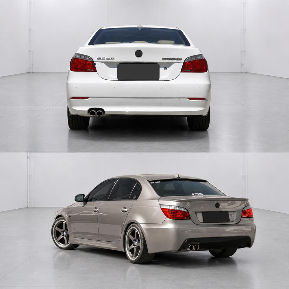 Motokrafta M Tech Style Rear Bumper Lip Diffuser – Compatible with BMW 5 Series E60 (2004–2010) | M Sport After Lip Rear Diffuser - Image 2