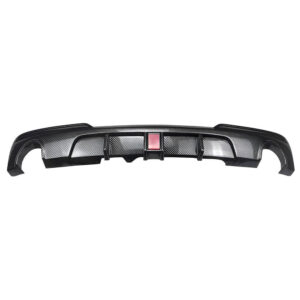 Motokrafta M Sport M5 Style Rear Bumper Lip Diffuser with F1 LED – Compatible with BMW 5 Series F10 (2010–2017) | Carbon Fiber