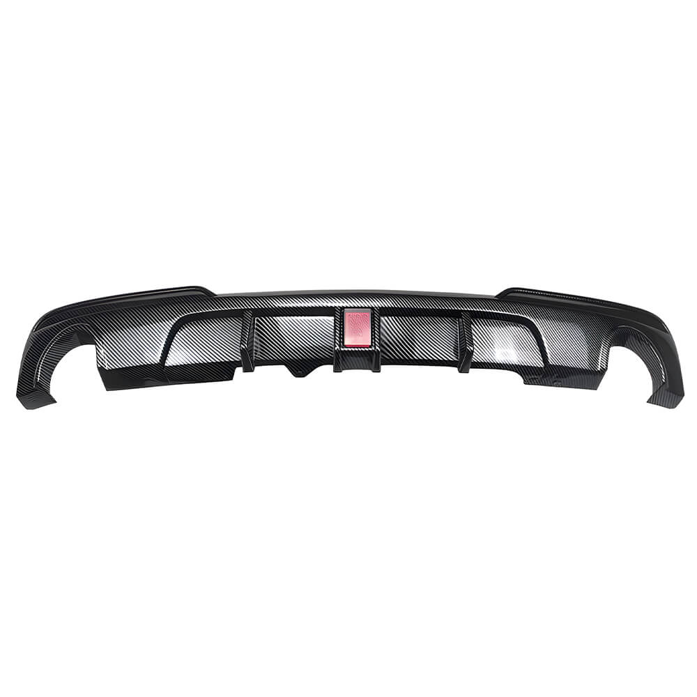 Motokrafta M Sport M5 Style Rear Bumper Lip Diffuser with F1 LED – Compatible with BMW 5 Series F10 (2010–2017) | Carbon Fiber