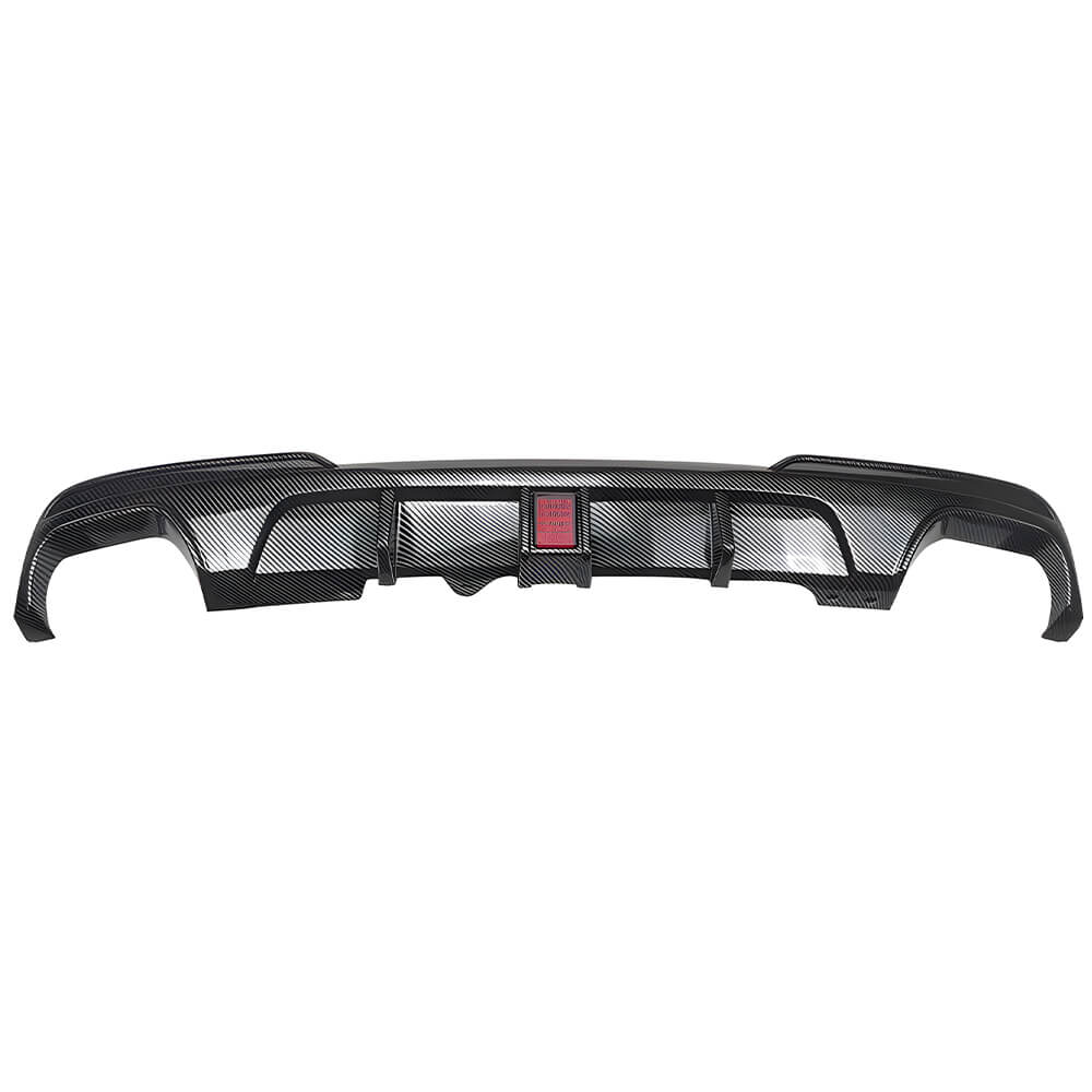 Motokrafta M Sport M5 Style Rear Bumper Lip Diffuser with F1 LED – Compatible with BMW 5 Series F10 (2010–2017) | Carbon Fiber