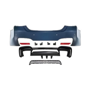 Motokrafta M Sport Style Rear Bumper Lip Diffuser – Compatible with BMW 5 Series F10 (2010–2017) | M4 Style Body Kit Upgrade