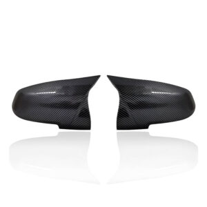 Motokrafta Carbon Fiber Look Side Mirror Covers – Compatible with BMW 5 Series F10/F07 GT (2014–2017) | Wing Mirror Caps with Tape Pasting Style