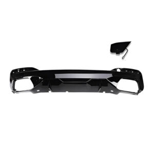 Motokrafta M5 Style Rear Bumper Lip Diffuser – Compatible with BMW 5 Series G30 LCI (2021+) | M Sport M Performance After Lip Black