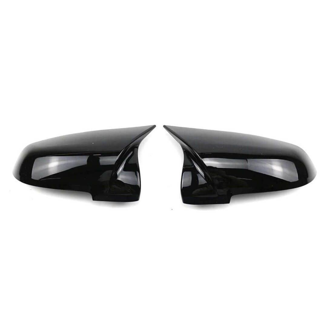 Motokrafta Gloss Black Side Mirror Covers – Compatible with BMW 5 Series F10 LCI (2014–2017) | 3M Tape Pasting Style Wing Mirror Caps