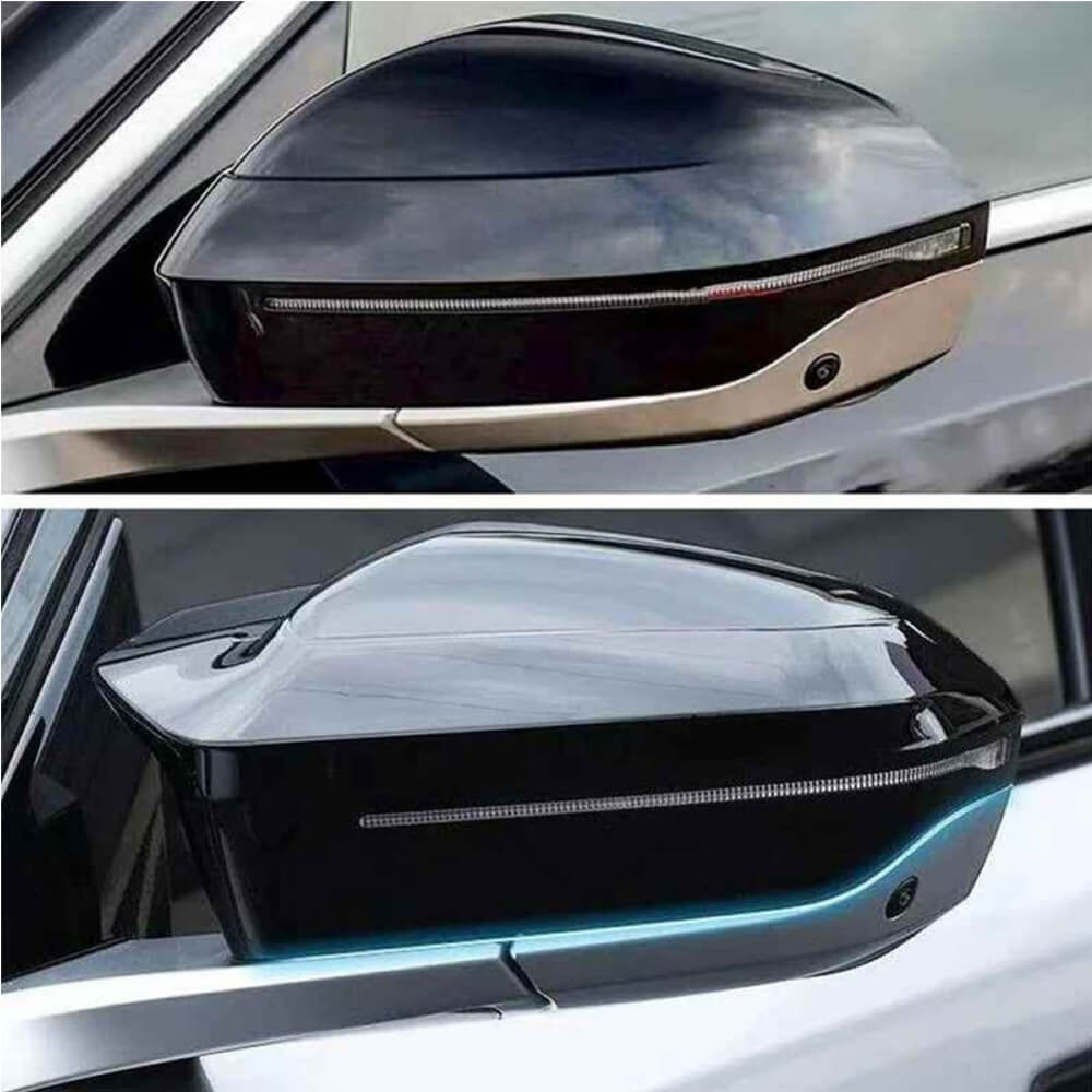 Motokrafta M5 Style Gloss Black Side Mirror Covers – Compatible with BMW 5 Series i5 G60/G68 (2024+) | RHD Horn Mirror Caps - Image 2