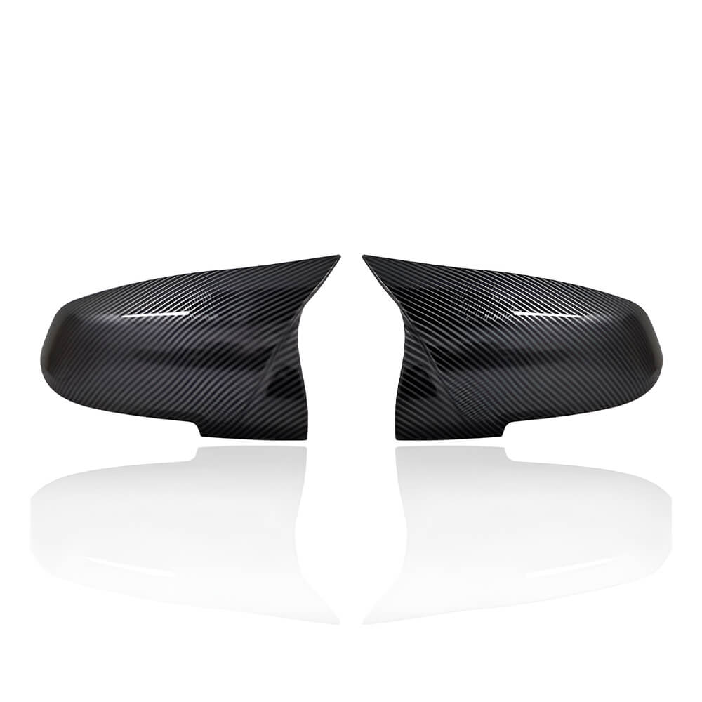 Motokrafta Carbon Fiber Look Side Mirror Covers – Compatible with BMW 7 Series F02 (2013–2016) GT (2014–2017) | Wing Mirror Caps with Tape Pasting Style