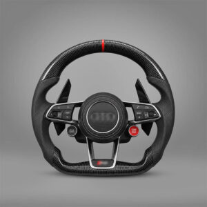 Motokrafta Carbon Finish Steering Wheel - Compatible With Audi A3 Model (2010-models) | Performance Upgrade