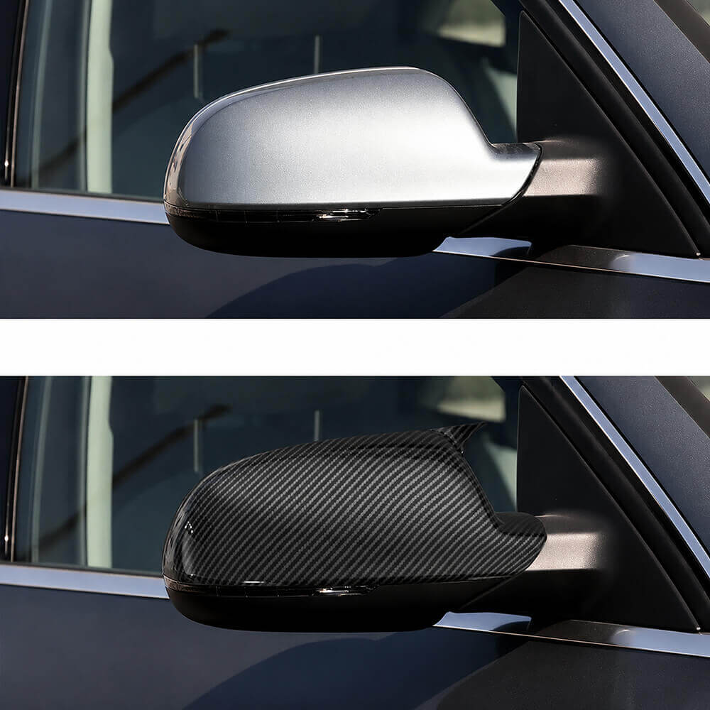 Motokrafta Gloss Black Side Mirror Covers – Compatible with Audi A5 B8.5 (2010–2016) | Paste Style Wing Mirror Caps - Image 2