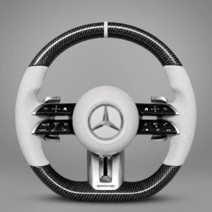 Motokrafta Carbon Finish Steering Wheel - Compatible With C Class (2015+) | Sport Style Upgrade