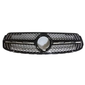 Motokrafta Diamond Style Glossy Black Front Grille – Compatible with Mercedes-Benz GLC W253 (2020–2023)