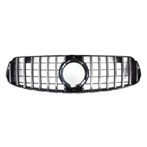 Motokrafta Gloss Black Front Grille – Compatible with Mercedes-Benz GLC-Class W253 (2016–2019) Front Bumper Grille Replacement