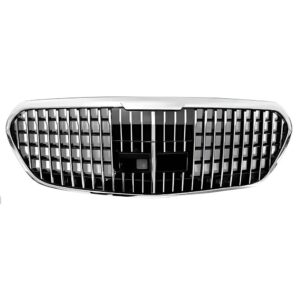 Motokrafta Maybach Style Silver Front Grille – Compatible with Mercedes-Benz S-Class W223 (2020–2023)