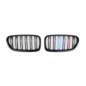 Motokrafta Performance Front Kidney Grille – Compatible with BMW 5 Series F10/F18 (2010–2017) Gloss Black Replacement Grill Set