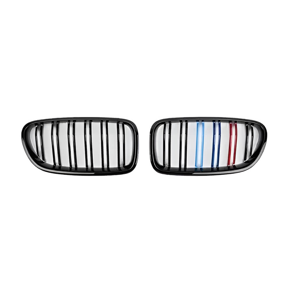 Motokrafta Performance Front Kidney Grille – Compatible with BMW 5 Series F10/F18 (2010–2017) Gloss Black Replacement Grill Set