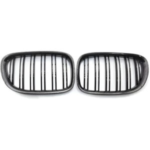 Motokrafta Carbon Fiber Style Front Kidney Grille – Compatible with BMW 7 Series F01/F02 (2009–2015) Front Bumper Grill Replacement