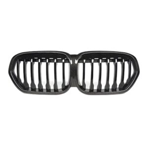 BMW X1 F48 LCI Glossy Black Front Kidney Grille (2019–2023) – Sport Style Front Bumper Grill Replacement