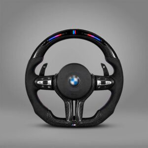 Motokrafta Carbon Finish Steering Wheel With RPM Meter - Compatible With BMW X3 Model (2012 - 2020) | Performance Upgrade