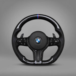 Motokrafta Carbon Finish Steering Wheel - Compatible with BMW X7 (2012+) | Flat Bottom M Performance Style