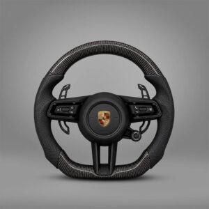 Motokrafta Carbon Finish Steering Wheel - Compatible With Porsche Cayenne Model (2010+) | Performance Upgrade