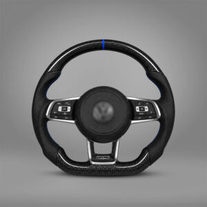 Motokrafta Carbon Finish Steering Wheel - Compatible With Volkswagen Vento (2010+)| Performance Upgrade