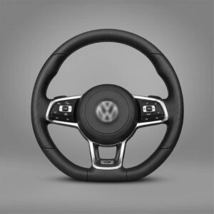 Motokrafta Leather Finish Steering Wheel - Compatible With Vento (2010+) | Premium Upgrade