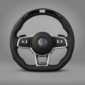Motokrafta Leather Finish Steeringwheel With RPM Metre-Compatible with Volkswagen Vento | Premium Interior Upgrade