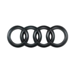 Motokrafta RS Style Black Front Grille Letter Logo Badge Emblem 285mm – Compatible with Audi | Front Grill Performance Badge