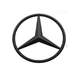 Motokrafta 82mm Matt Black Rear Trunk Badge Emblem Logo – Compatible with Mercedes-Benz  | Boot Logo Sticker