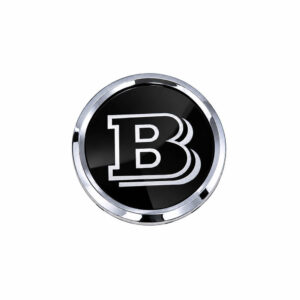 Motokrafta 18.5cm Brabus Style Flat Logo Badge Emblem Sticker – Compatible with Mercedes-Benz | Glass Mirror Grill Emblem