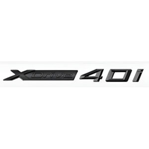 Motokrafta M Sport xDrive40i Style Logo Badge Emblem Letter – Compatible with BMW | Performance Rear Trunk Badge