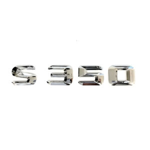 Motokrafta Chrome Trunk Letters Emblem Logo Badge – Compatible with Mercedes-Benz S350| Boot Decal Sticker