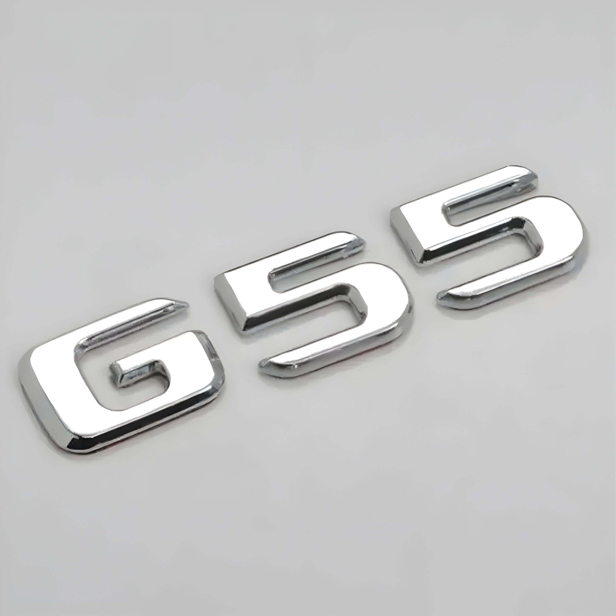 Motokrafta Chrome Trunk Letters Emblem Logo Badge – Compatible with Mercedes-Benz G55 | Boot Decal Sticker