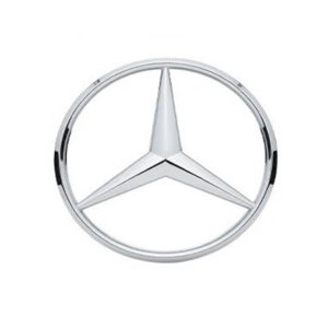 Motokrafta 90mm Chrome Rear Trunk Logo Badge Emblem Sticker – Compatible with Mercedes-Benz | Boot Letter Badge