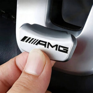 Motokrafta 5cm Steering Wheel Trim Cover Logo Badge Emblem Sticker – Compatible with Mercedes-Benz| Steering Wheel Letter Badge