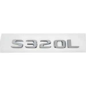 Motokrafta  S320 Chrome Trunk Letters Emblem Logo Badge – Compatible with Mercedes-Benz | Boot Decal Sticker