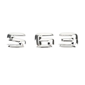 Motokrafta S63 Chrome Trunk Letters Emblem Logo Badge – Compatible with Mercedes-Benz | Boot Decal Sticker