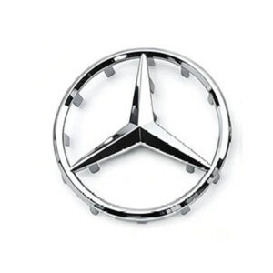 Motokrafta 52mm Steering Wheel Grill Letter Logo Badge Emblem – Compatible with Mercedes-Benz | Big Pins Emblem Sticker